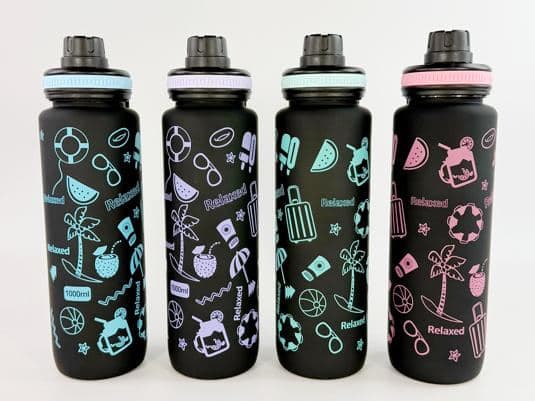 Plastic Water Bottle, 800 ml, PC+PP, 8 x 25 cm, Ref. WB60725