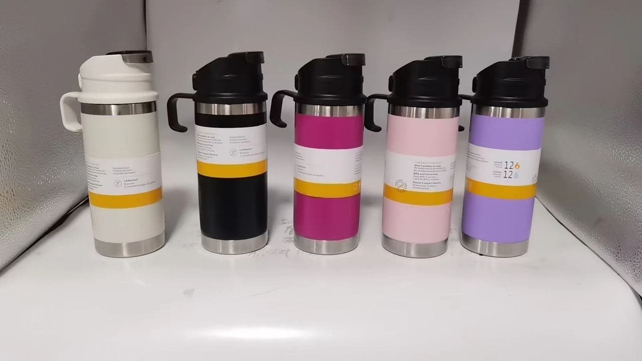 Diwangxin DWX-5182 Vacuum Flask with Folding Top Handle, 420ml 2