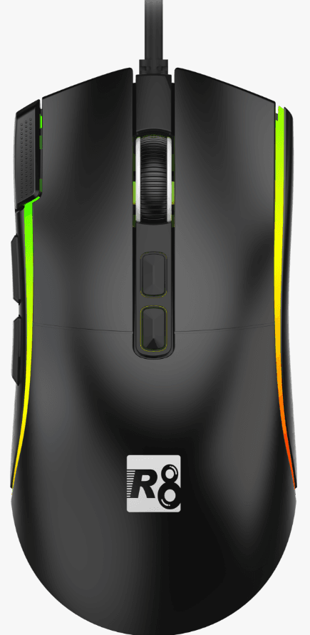 R8 G215 8D Wired Gaming Mouse RGB Lighting, 1200-1600-2400-3200-4800-7200 DPI 2
