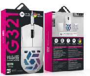 R8 G321 5D Wired & 2.4G & BT Rechargeable Gaming Mouse, 800-1600-2400-3200-5000-12800 DPI, 5 Buttons 4