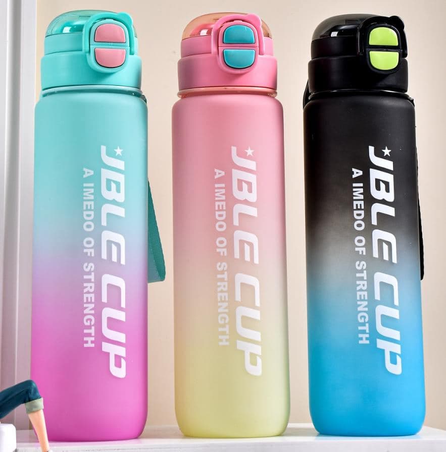 Plastic Water Bottle, 900 ml, PC+PP, Ref. WB60453