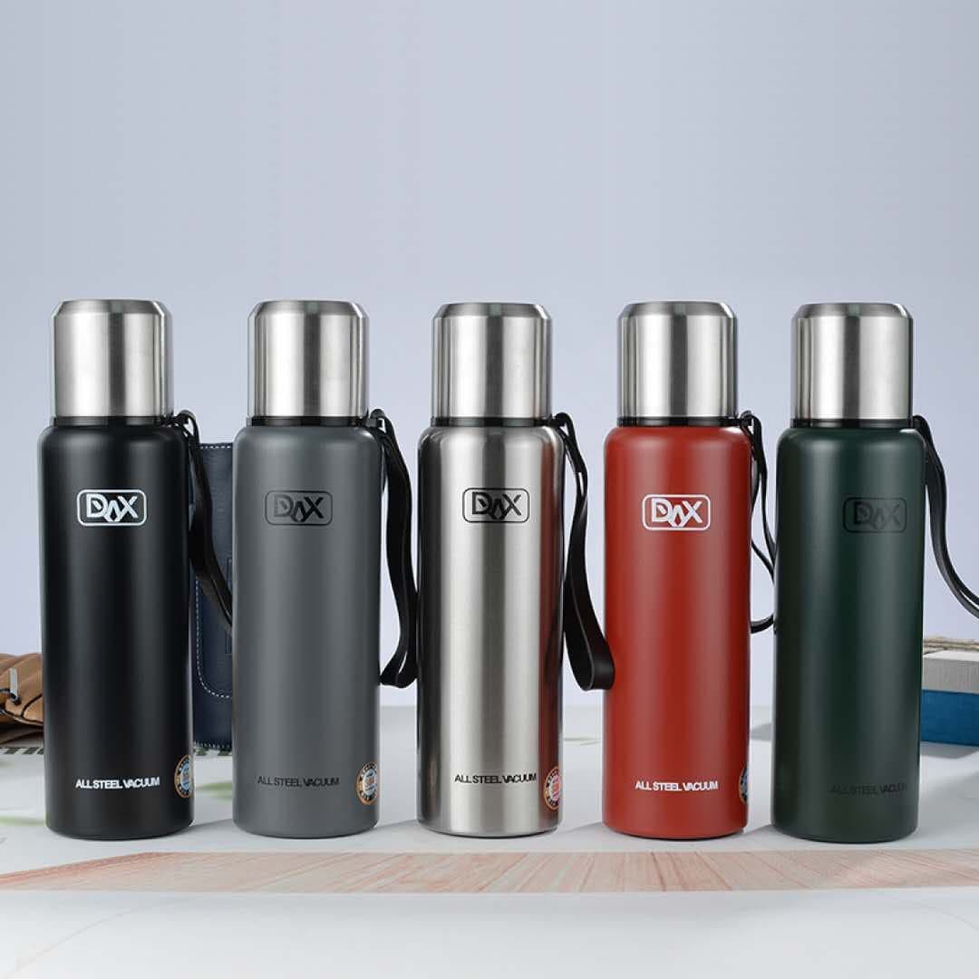 Diwangxin DWX All-Steel Vacuum Flask with Shoulder Strap