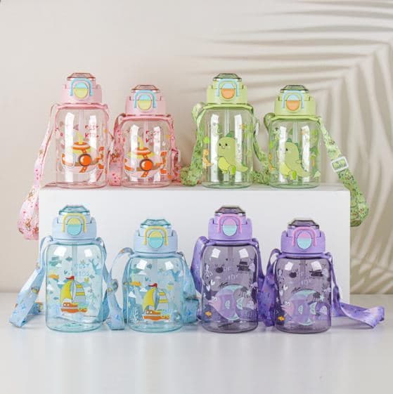 Plastic Water Bottle, 600 ml, PC+PP, 7.35 x 25 cm, Ref. WB60347