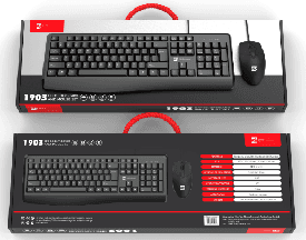 R8 1903 Wired Keyboard and Mouse Combo English & Arabic layout 2