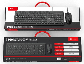 R8 1904 Wired Keyboard and Mouse Combo English & Arabic layout 2