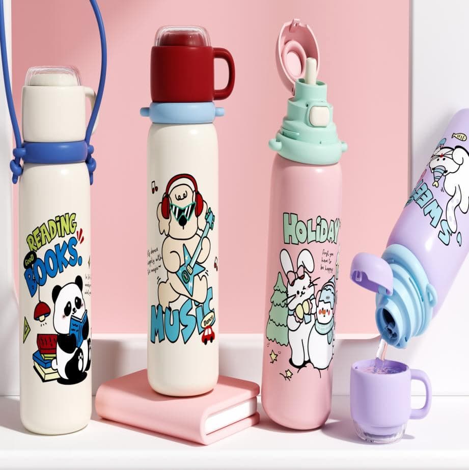 Kids Stainless Steel Vacuum Flask, 550 ml, Ref. K170