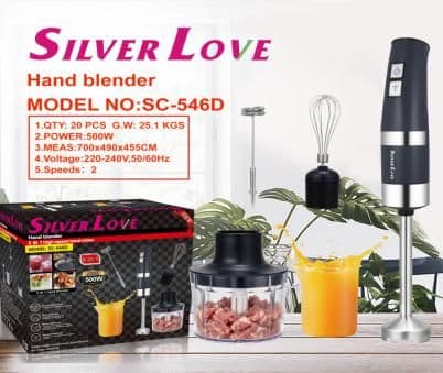 5-in-1 Hand Blender Set SC-546D, 500W