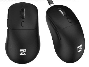 R8 G308 6D Wireless 2.4G & BT Rechargeable Gaming Mouse, 800-1200-1600-3200 DPI, 6 Buttons 3
