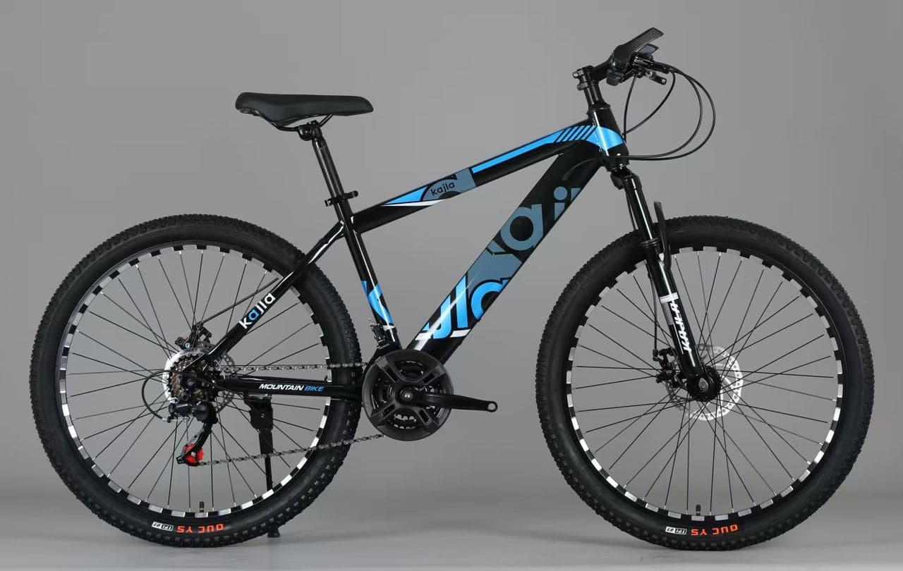 KAILA Mountain Bike with Spoked Wheels, Red Graphics 3