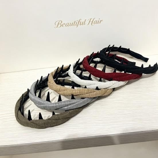 Narrow Headband with Teeth, Six Colours