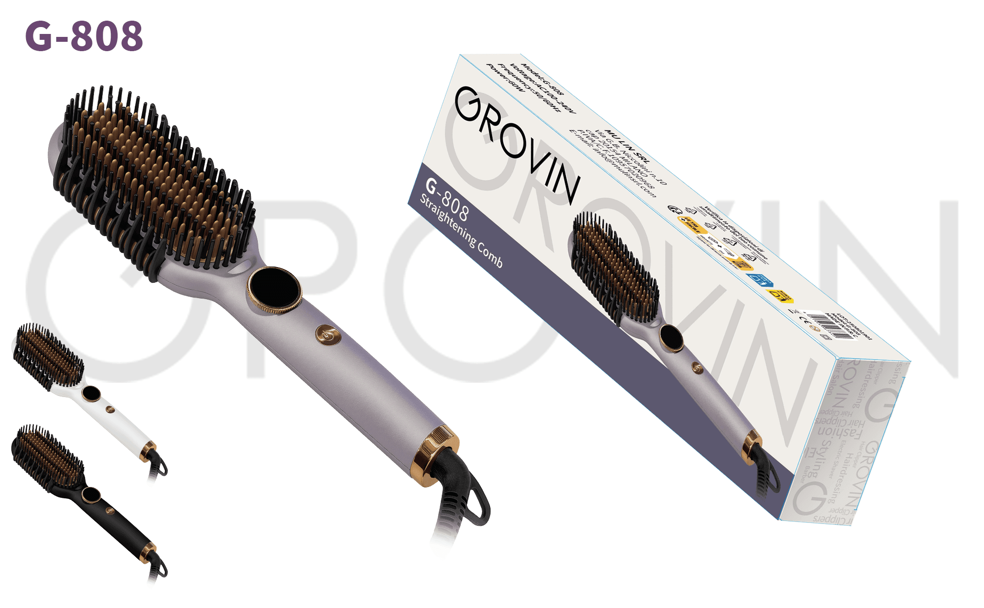 GROVIN G-808 Straightening Brush