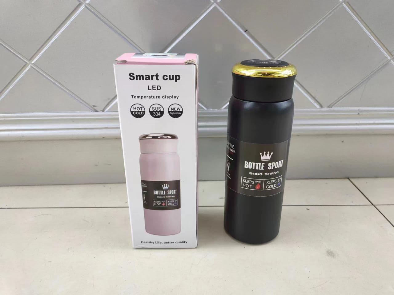 Diwangxin Smart Cup LED Temperature Flask, 500ml