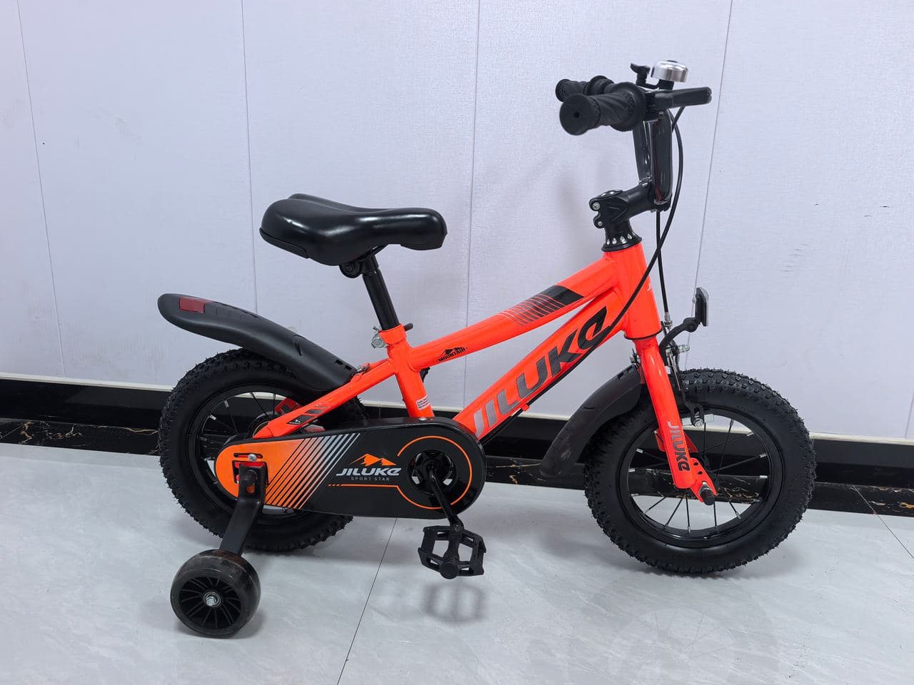 Jiluke YF Kids Bike, Navy with Mint Trim 2