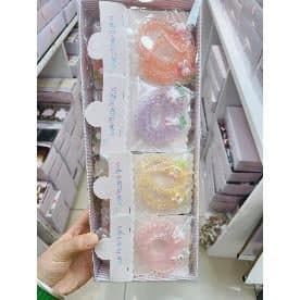 Kids Hair Clip Box Set, Pastel Flowers