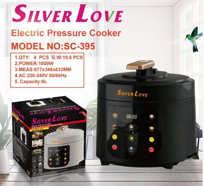 Electric Pressure Cooker SC-395, 6.0L, 1000W