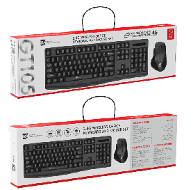R8 GT105 Wireless Keyboard and Mouse Combo English & Arabic layout, 800-1200-1600 DPI, 104 Keys 2