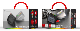 R8 X2 6D Wireless 2.4G & Bluetooth Rechargeable Mouse, 800-1200-1600 DPI, 6 Buttons 2