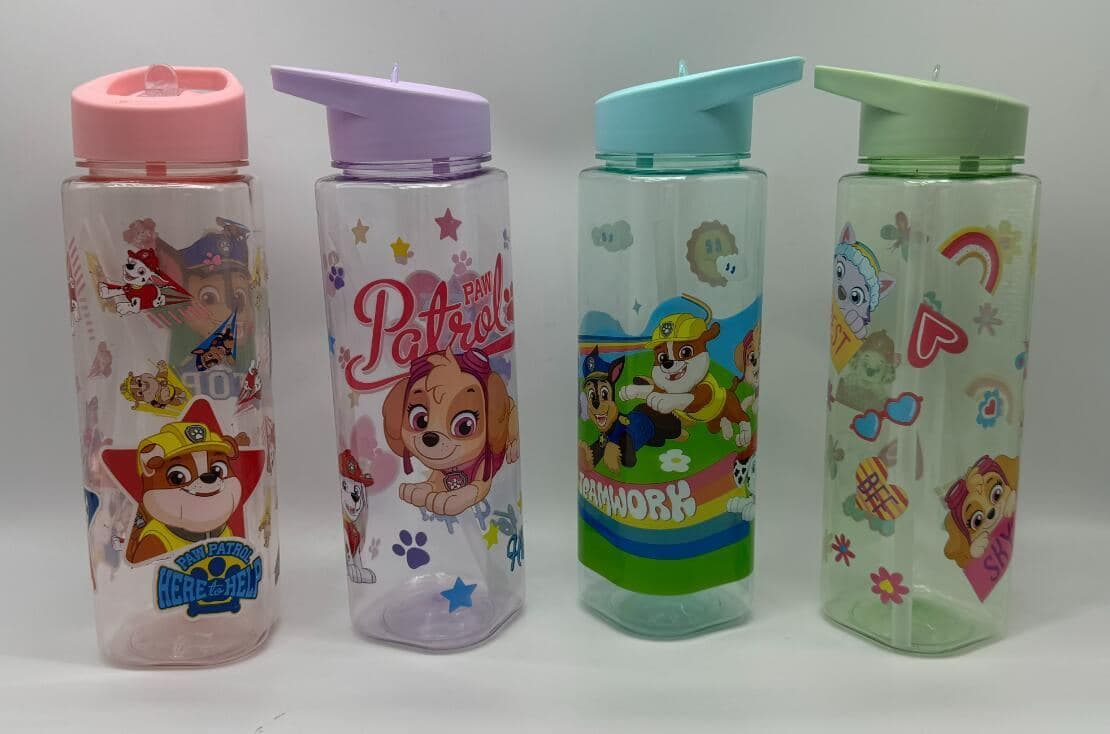 Plastic Water Bottle, 580 ml, PC+PP, 6 x 19.5 cm, Ref. WB61118
