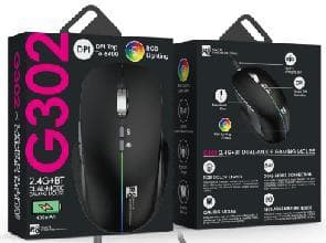 R8 G302 7D Wireless 2.4G & BT Rechargeable Gaming Mouse RGB Lighting 2