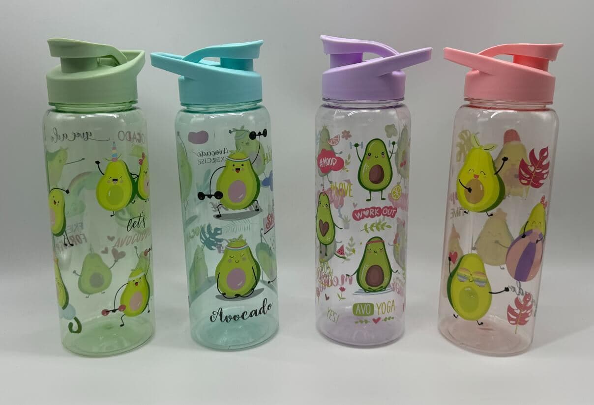 Plastic Water Bottle, 770 ml, PET, 24.5 x 7.5 cm, Ref. WB61065