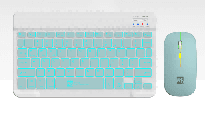 R8 1933 Bluetooth Rechargeable Wireless Keyboard and Mouse Combo with Rianbow Lighting English &... 4