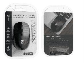R8 G509 4D Wireless 2.4G & Bluetooth Rechargeable Mouse, 800-1200-1600 DPI, 4 Buttons 2