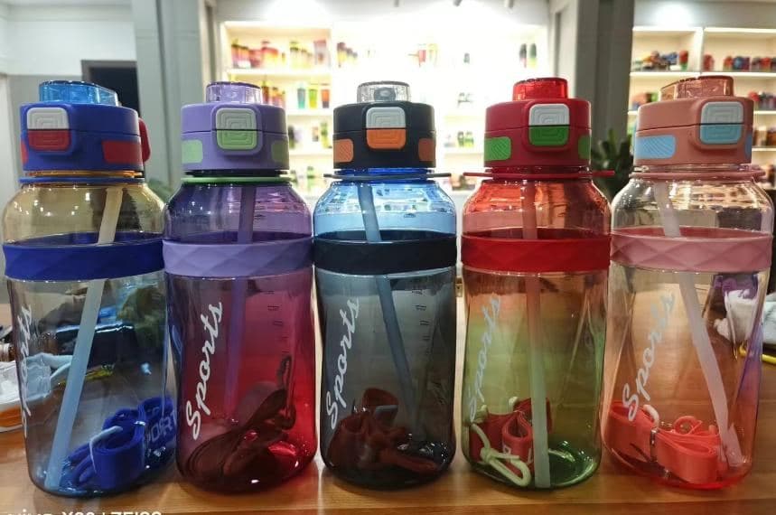 Plastic Water Bottle, 550 ml, PC+PP, Ref. WB60551
