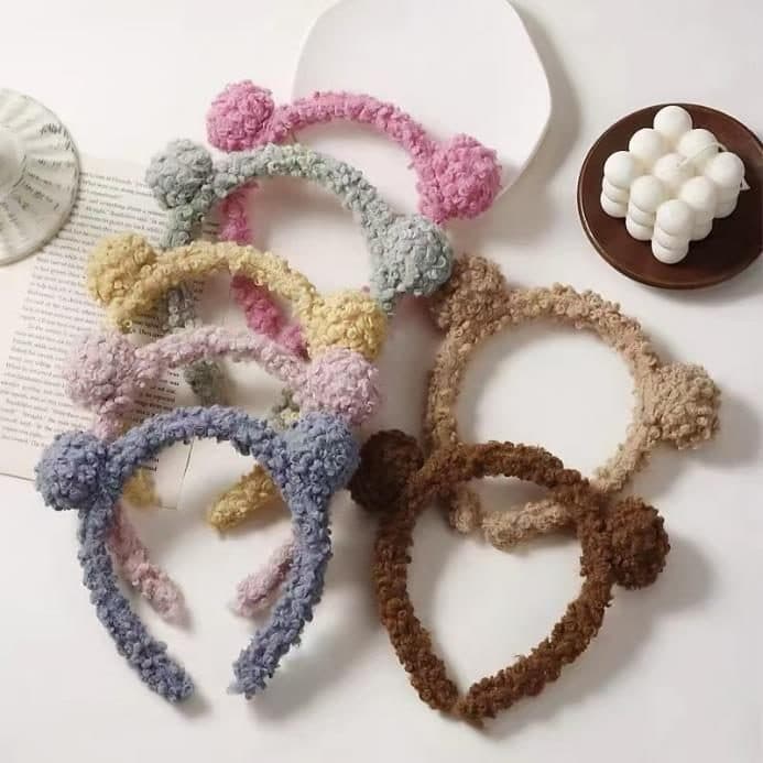 Bear Ear Headband, Pastel Assortment