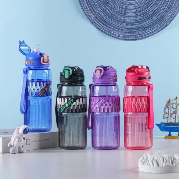 Plastic Water Bottle, 750 ml, PC+PP, 7.5 x 25 cm, Ref. WB60370