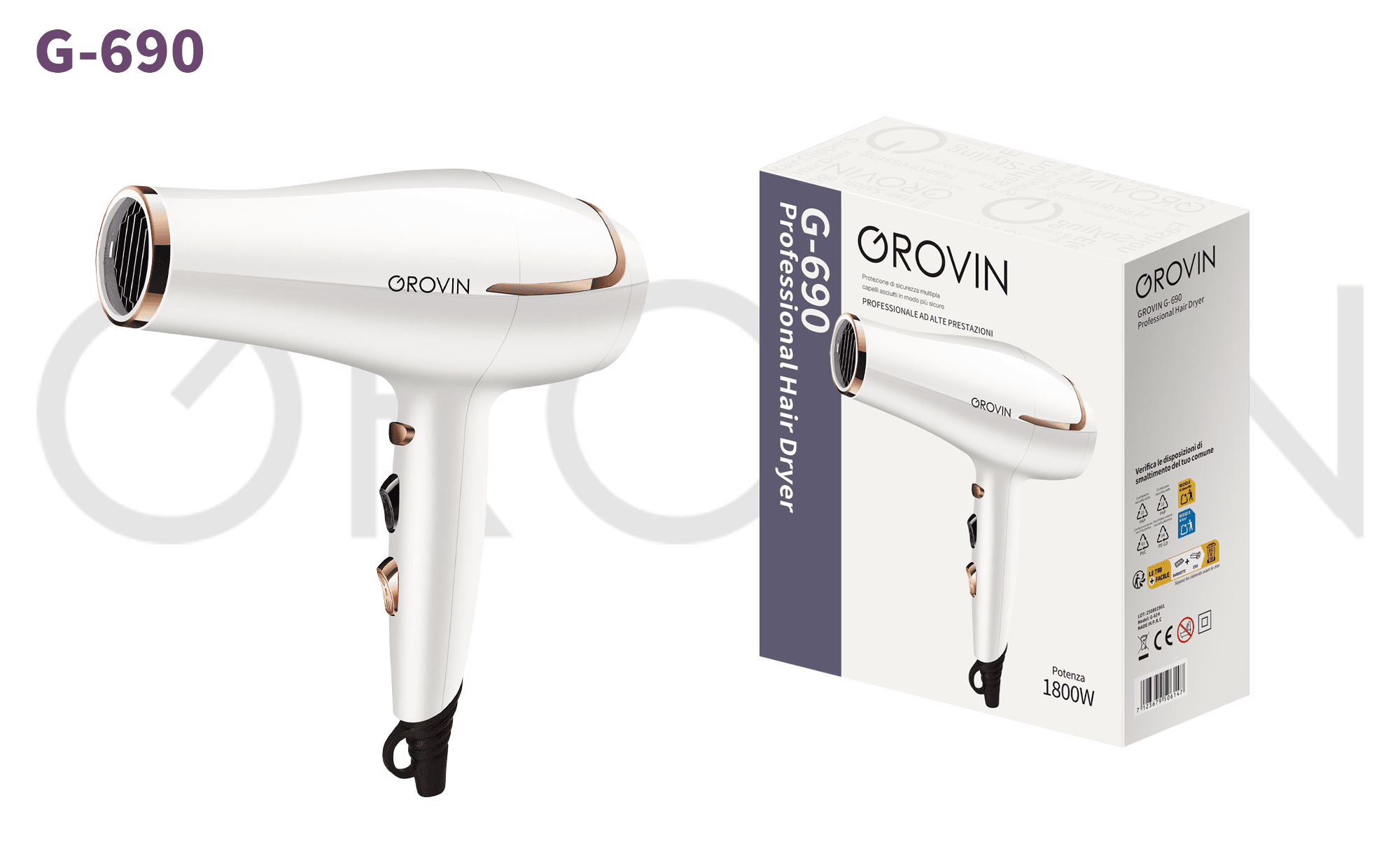 GROVIN G-690 Hair Dryer
