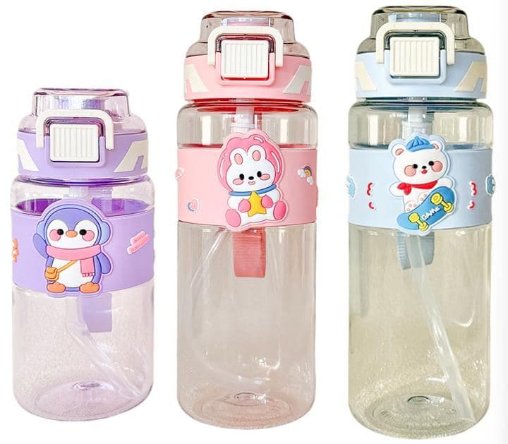Plastic Water Bottle, 850 ml, PC+PP, 7.5 x 23.5 cm, Ref. WB60615