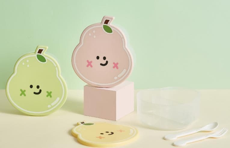 Capybara PP Plastic Lunch Box, 1100 ml, 22.5 x 15 x 8 cm