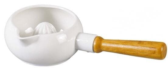 Ceramic Citrus Juicer with Wooden Handle