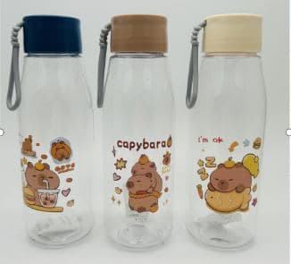 Plastic Water Bottle, 470 ml, PP+PC, 8.8 x 17.5 cm, Ref. WB60570