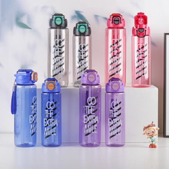 Plastic Water Bottle, 750 ml, PC+PP, 7.5 x 25 cm, Ref. WB60343