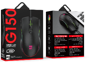 R8 G150 7D Wired Gaming Mouse LED, 1200-1800-2400-3600 DPI, 7 Buttons 2