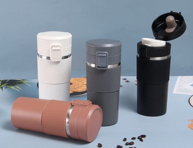 Diwangxin YD-960 Coffee Tumbler with Silicone Grip, 400ml