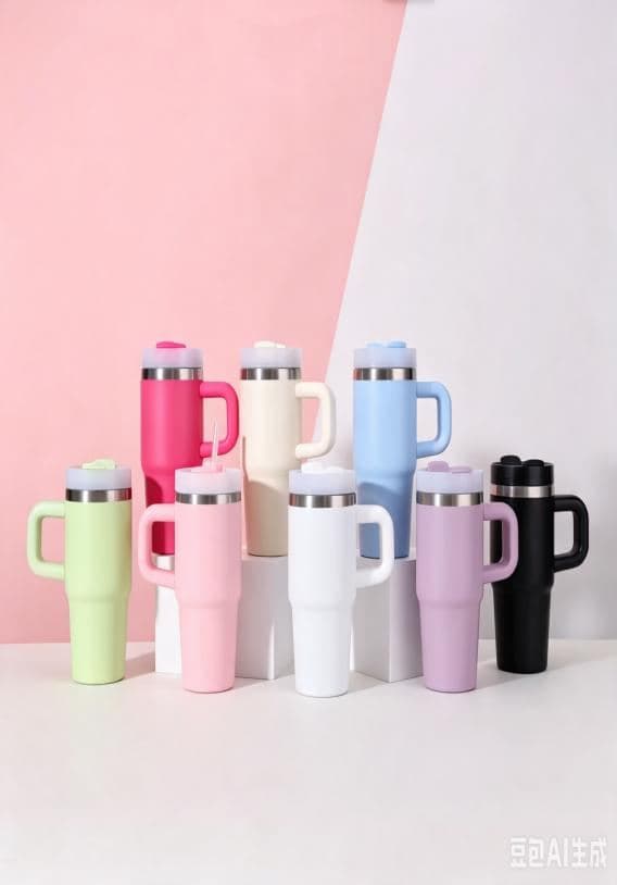 Stainless Steel Vacuum Flask, with Carry Handle, 350 ml, Ref. F162