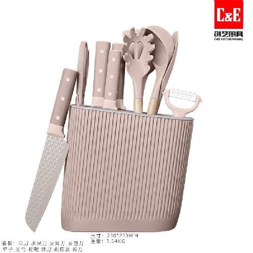 GA-13633 11pc Knife and Kitchen Tool Set with Slotted Block 3