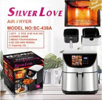 Air Fryer SC-438A, 12L，DualHeating, 3500W