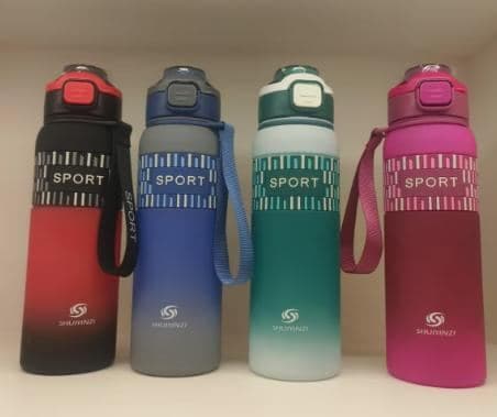 Plastic Water Bottle, 900 ml, PC+PP, Ref. WB60509