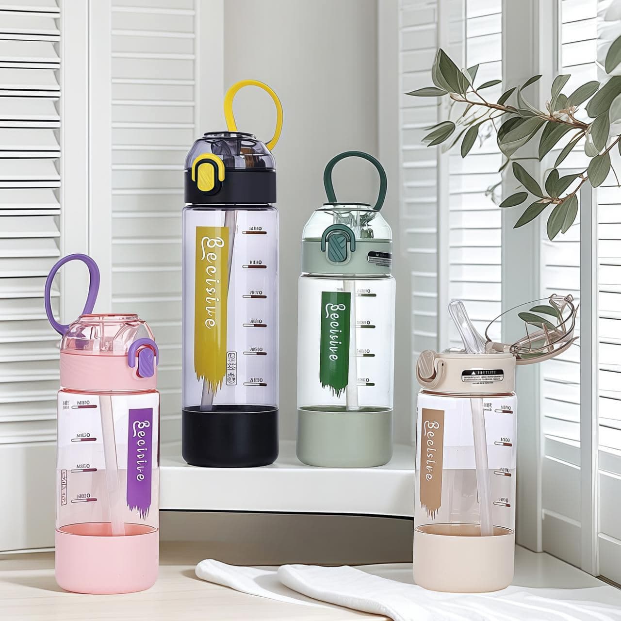 Plastic Water Bottle, 580 ml, PC+PP, Ref. WB60131
