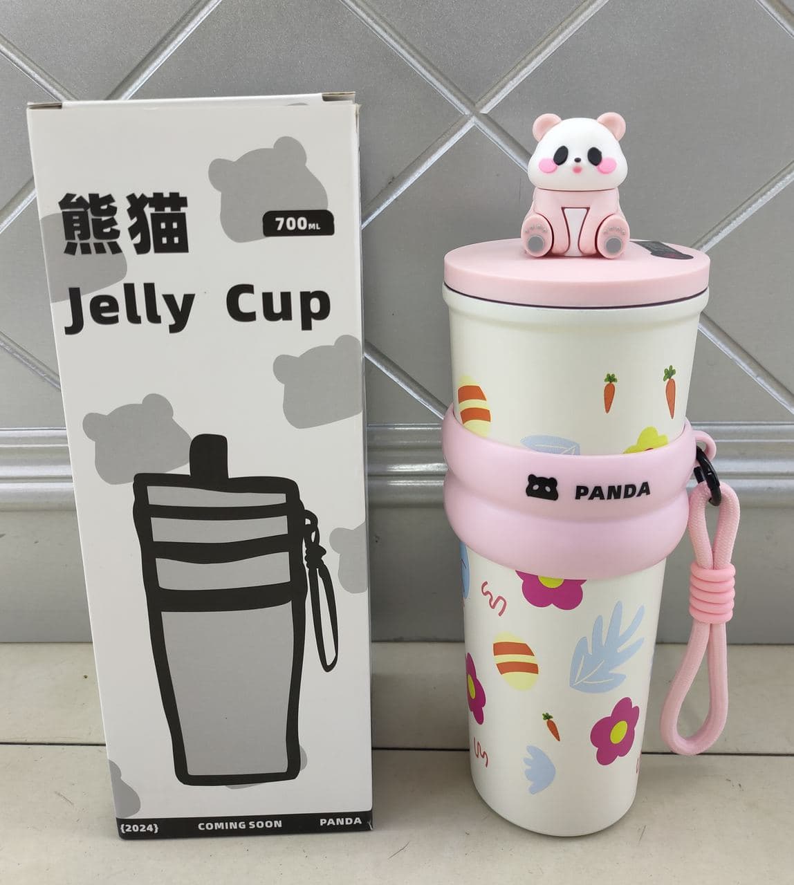Diwangxin Panda Lid Tumbler with Printed Body, 710ml 2
