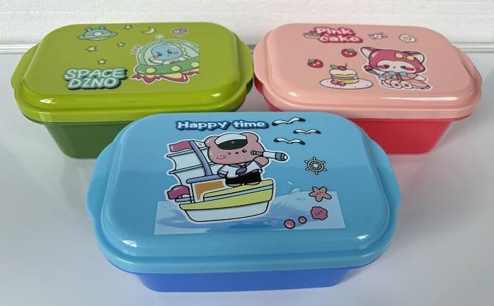 PP Plastic Lunch Box, 1000+5 2