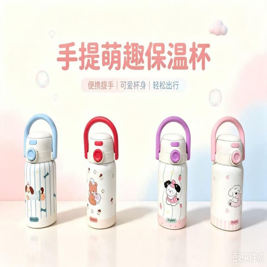 Kids Stainless Steel Vacuum Flask, 500 ml, Ref. K050