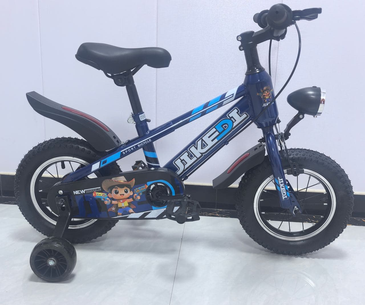 YF Kids Bike with Printed Panels, Gold 2