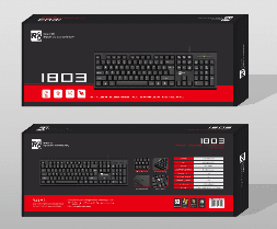 R8 1803 Office Wired Keyboard English & Arabic & Spanish layout 2