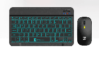 R8 1933 Bluetooth Rechargeable Wireless Keyboard and Mouse Combo with Rianbow Lighting English &... 3