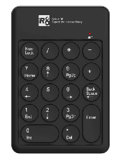 R8 1817 2.4G Wireless Keyboard, 18 Buttons 2
