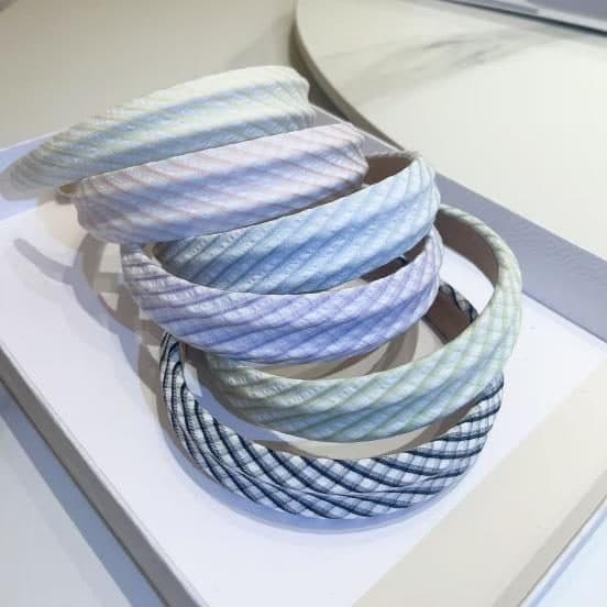 Padded Braided Headband, Pastel Gradient